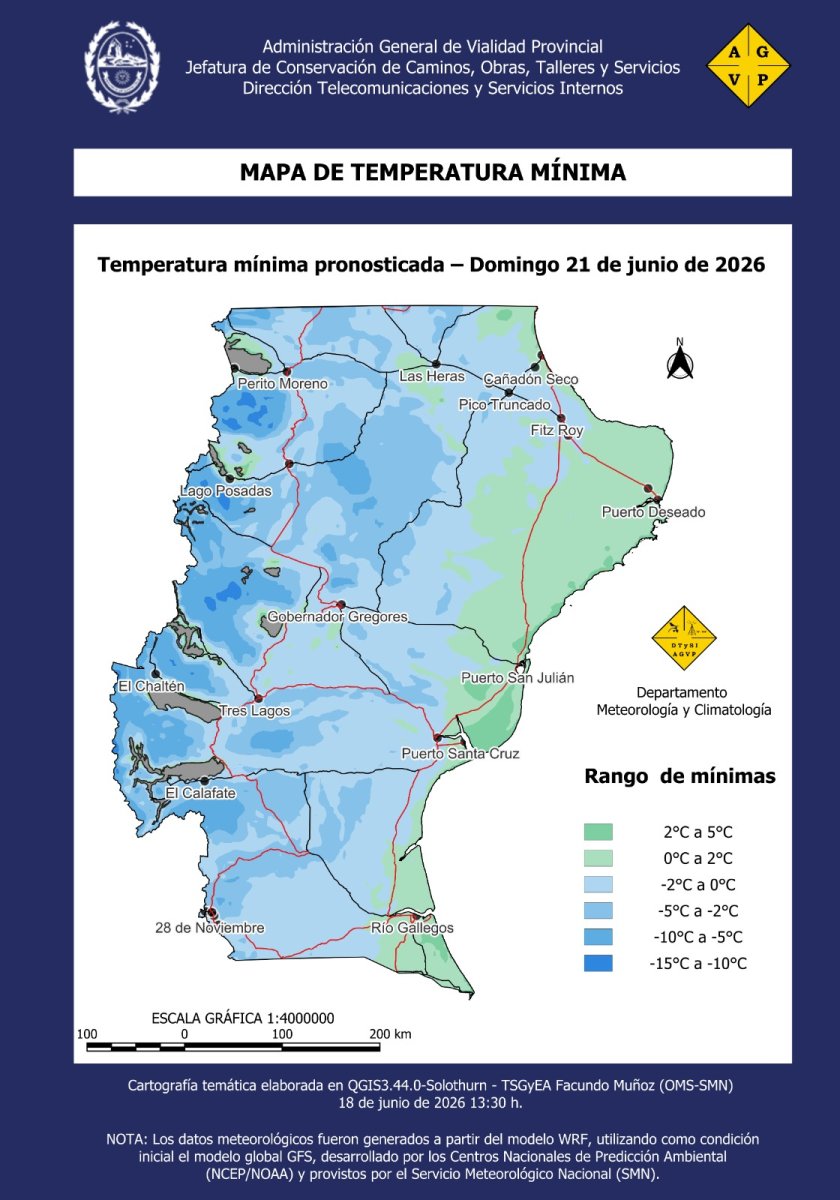 Se esperan bancos de niebla, precipitaciones y descenso de temperatura para los próximos días en la Provincia