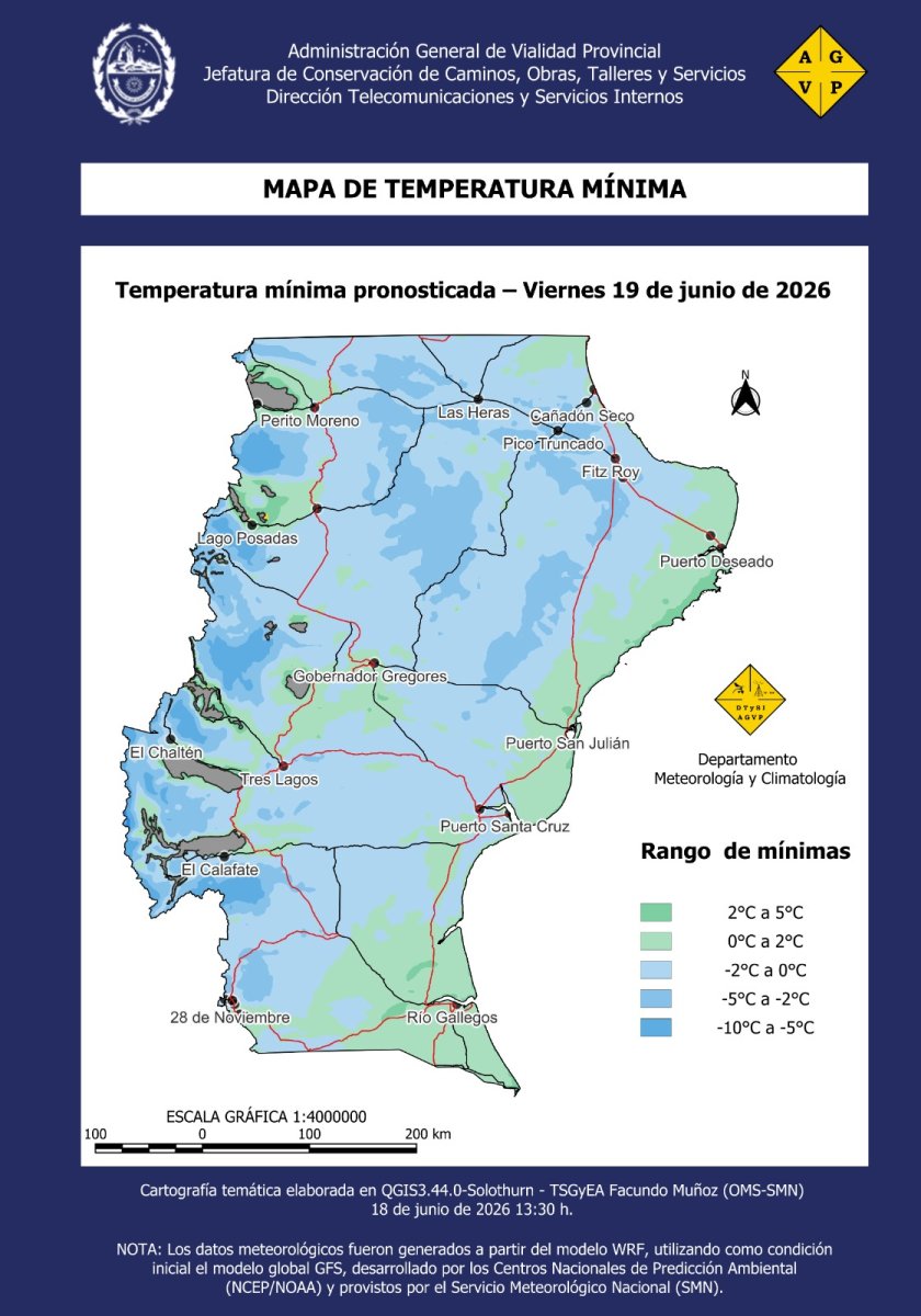 Se esperan bancos de niebla, precipitaciones y descenso de temperatura para los próximos días en Santa Cruz