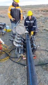 Puerto San Julián: Servicios Públicos puso en marcha una etapa clave de la obra cloacal de los 500 Lotes