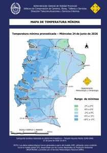 Anuncian nieve, lluvias y un marcado descenso térmico en Santa Cruz