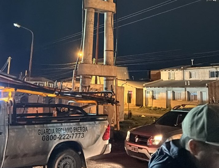 SPSE trabaja para normalizar el servicio eléctrico en distintos sectores de Río Gallegos