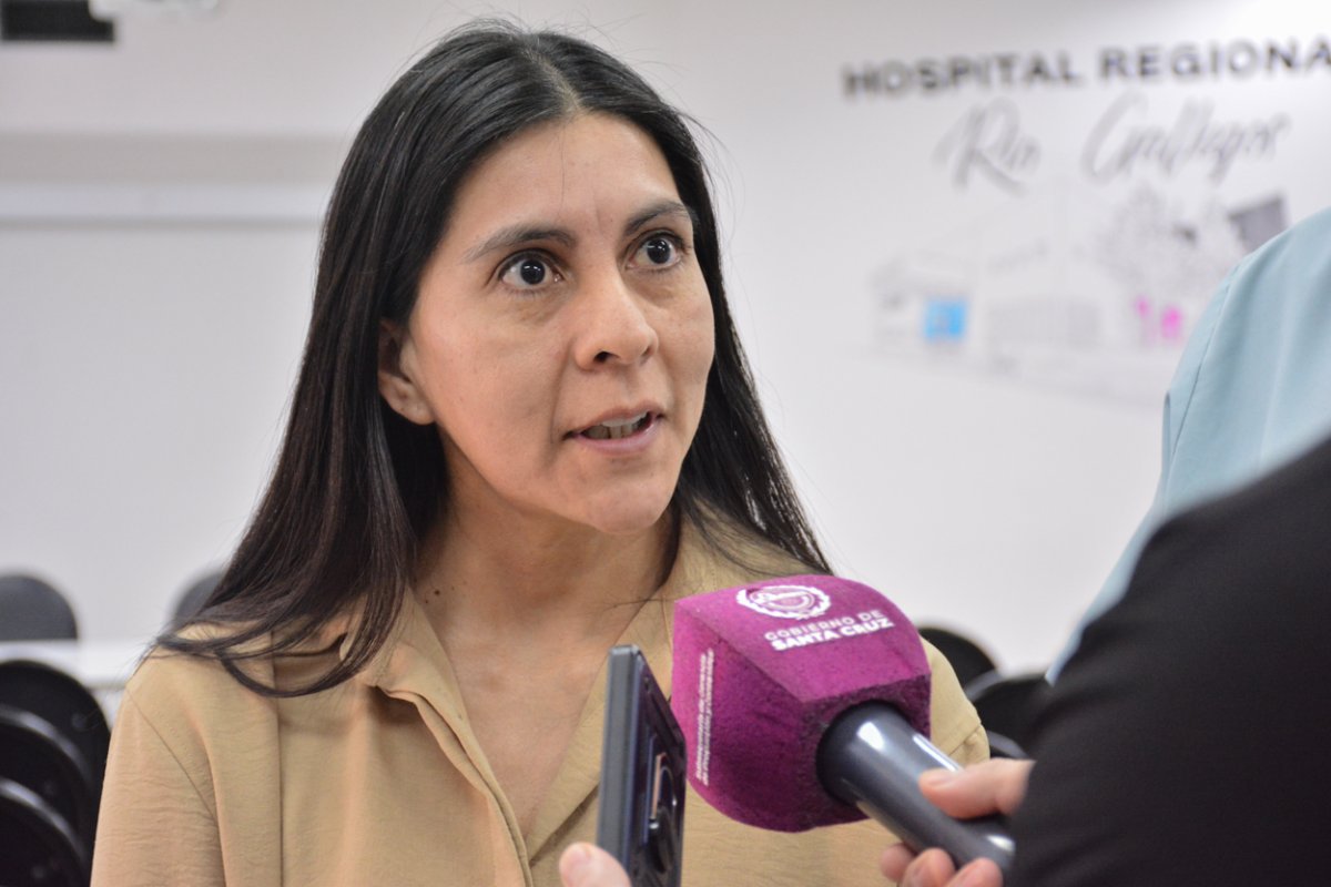 La Directora Académica del Hospital Regional Río Gallegos, Micaela Beltrán