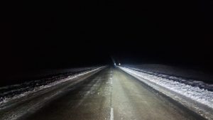 Vialidad Provincial realizó tareas de despeje de nieve y distribución de sal sobre la Ruta Nacional N° 40 Norte