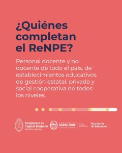 Relevamiento Nacional de Personal Educativo (RENPE) – Últimos días para completar el formulario censal