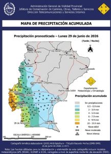 Alerta por frente frío: se esperan lluvias y fuertes nevadas en Santa Cruz 