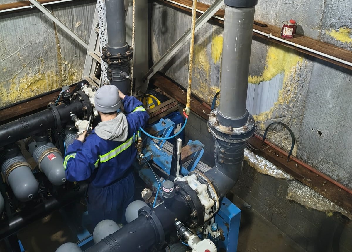 Puerto Deseado: Restablecieron el servicio en la Planta de Osmosis Inversa
