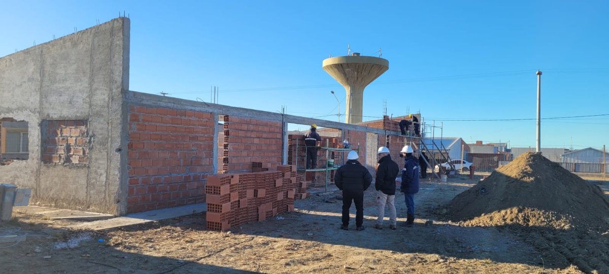 Crece la obra de la Escuela Industrial N°8 en Puerto San Julián