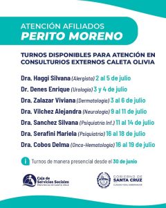 La Caja de Servicios Sociales presentó el cronograma de especialistas itinerantes para afiliados de Zona Norte