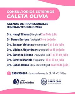 La Caja de Servicios Sociales presentó el cronograma de especialistas itinerantes para afiliados de Zona Norte