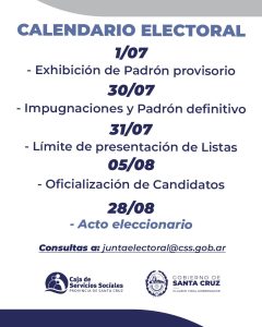 Directorio de la CSS: convocatoria a elecciones y apertura de padrones provisorios