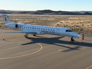 American Jet destacó el trabajo de la Provincia y el municipio para hacer posible el inicio de los vuelos comerciales a Perito Moreno