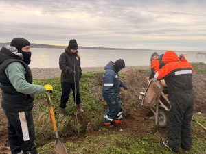 El Consejo Agrario Provincial inició tareas de forestación en la Asociación de Kayak I YENU JONO