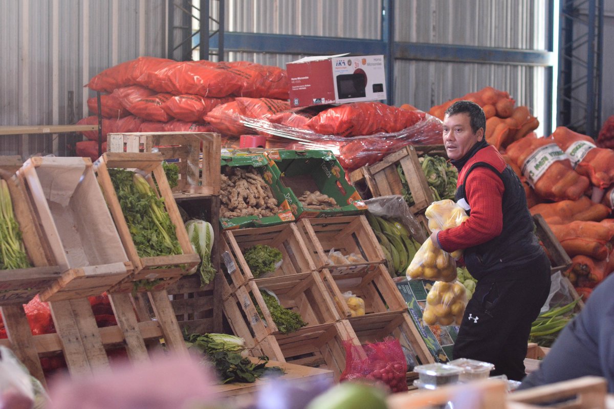 Variedad de frutas y verduras.