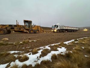 Vialidad Provincial asistió a transportistas en las rutas 281 y 47 por las condiciones climáticas
