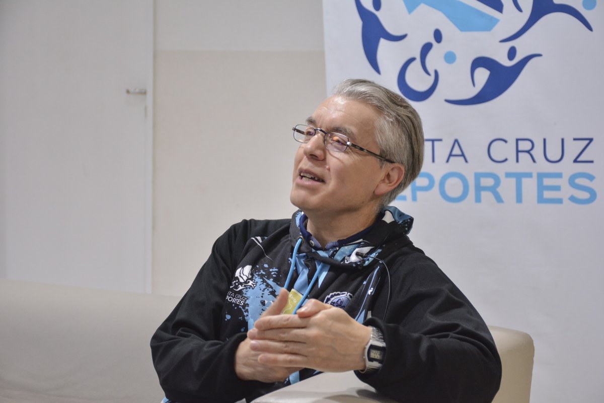 Federico Vargas, sereno del Albergue Deportivo Profesor Emilio García Pacheco.