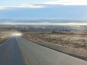 Vialidad Provincial colocó líquido antihielo en la Ruta Nacional 40