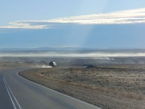 Vialidad Provincial colocó líquido antihielo en la Ruta Nacional 40