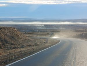 Vialidad Provincial colocó líquido antihielo en la Ruta Nacional 40