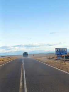 Vialidad Provincial colocó líquido antihielo en la Ruta Nacional 40