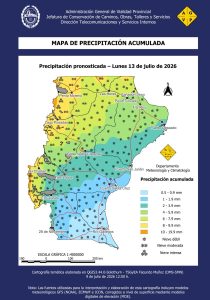 Vialidad Provincial alerta por un nuevo sistema de mal tiempo que afectará a Santa Cruz desde el domingo