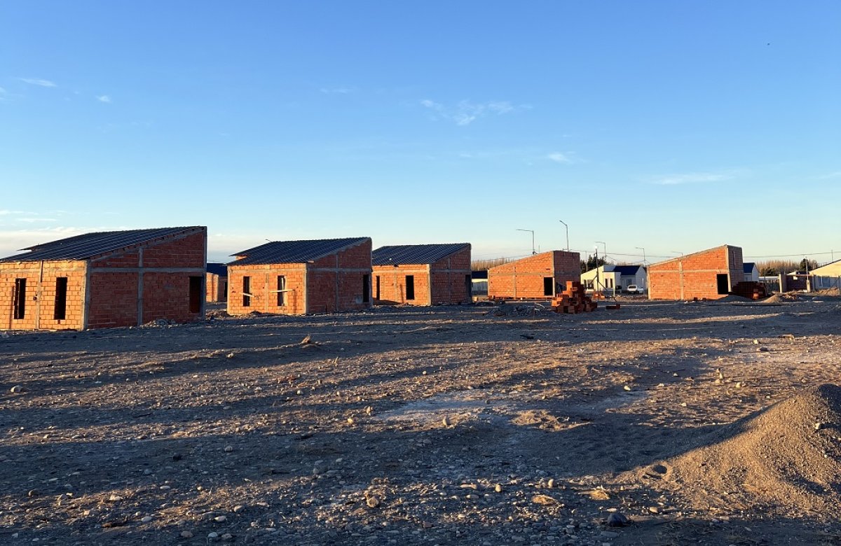 Obras en Los Antiguos.