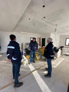 Berasaluce supervisó obras, anunció nuevos proyectos y mantuvo una intensa agenda de trabajo en la Cuenca Carbonífera