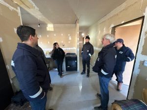 Berasaluce supervisó obras, anunció nuevos proyectos y mantuvo una intensa agenda de trabajo en la Cuenca Carbonífera