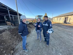 Berasaluce supervisó obras, anunció nuevos proyectos y mantuvo una intensa agenda de trabajo en la Cuenca Carbonífera