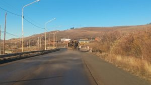 Vialidad Provincial continúa con tareas de distribución de sal en la Cuenca Carbonífera