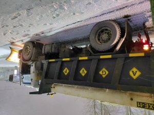 Se realizan tareas de despeje de nieve sobre la Ruta Complementaria Nº 20