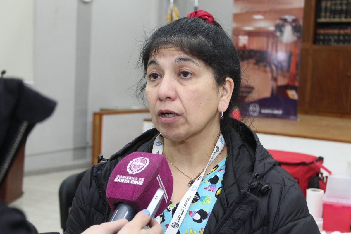 Viviana Velásquez, jefa de enfermería de centros de salud.
