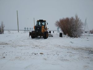 Despeje de nieve sobre la Ruta Nacional N.º 40