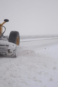 Despeje de nieve sobre la Ruta Nacional N.º 40