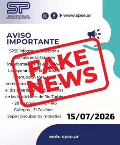 Servicios Públicos desmiente comunicados falsos sobre cortes de energía programados