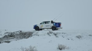Personal de Vialidad Provincial asistió a un camión despistado sobre la Ruta Provincial Nº 43