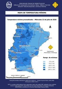 Alerta por la persistencia de temperaturas muy bajas, especialmente en la jornada de hoy y este lunes 20 de julio 