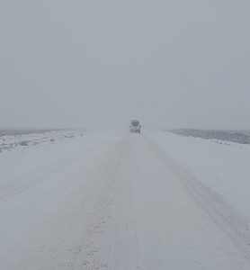 Protección Civil pidió evitar viajes innecesarios ante las intensas nevadas y el estado de las rutas