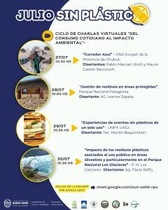 Se realizará el segundo ciclo de charlas virtuales para concientizar sobre el impacto de los plásticos de un solo uso