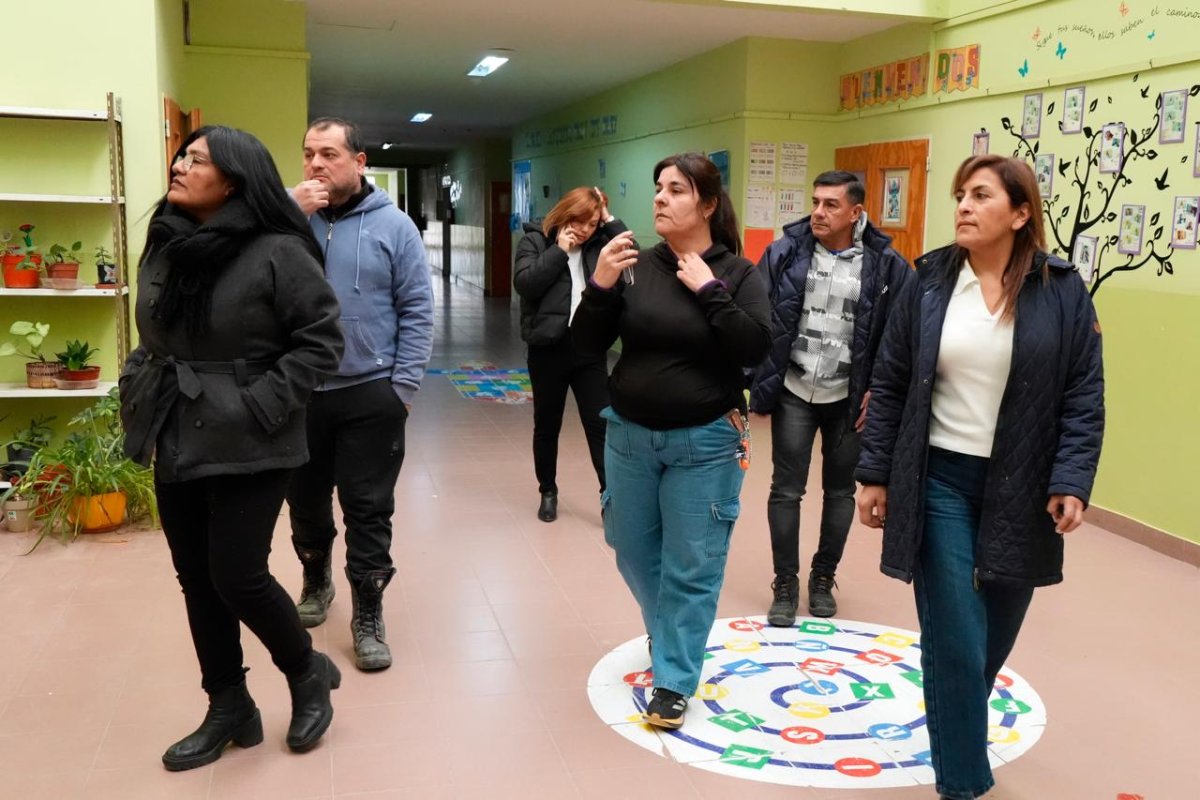 La presidenta del organismo provincial con autoridades de zona norte.