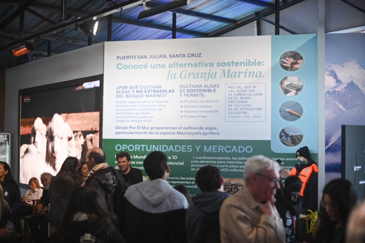 La innovación azul de Santa Cruz despertó interés en la Expo Rural de Palermo