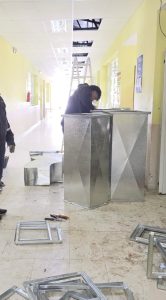 En Las Heras, Iris Rasgido, acompañó el inicio de la renovación integral del sistema de calefacción en la Escuela Industrial N°7 