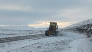Vialidad Provincial intensifica las tareas de despeje de nieve sobre rutas santacruceñas