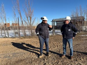 Juan Carlos Berasaluce supervisó obras en Pico Truncado y gestionó para ampliar el servicio de gas 