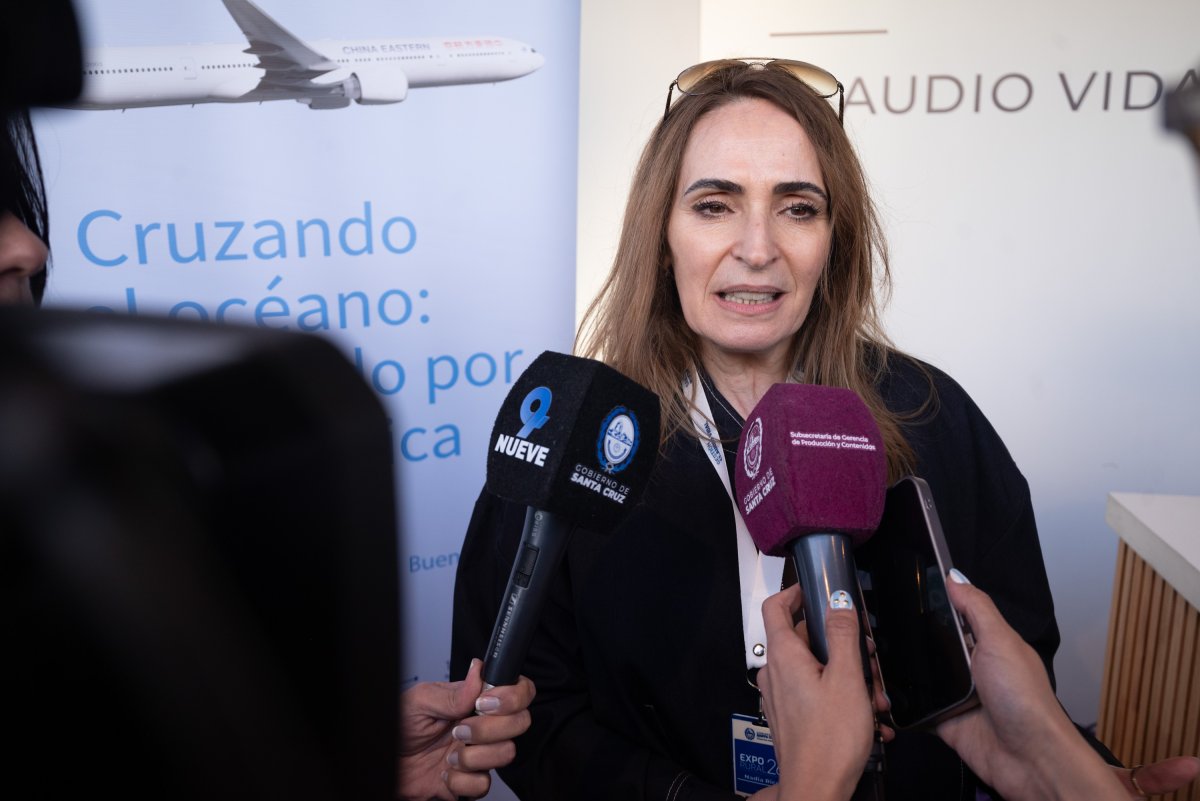 La ministra en declaraciones a los medios públicos.