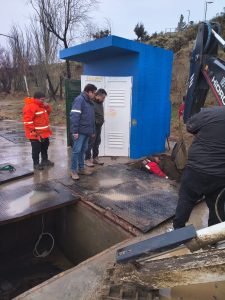 Servicios Públicos puso en marcha el sistema pluvial en Caleta Olivia para fortalecer el drenaje