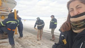 Vialidad Provincial realizó tareas preventivas sobre la Ruta Nacional N° 40 para reforzar la seguridad vial