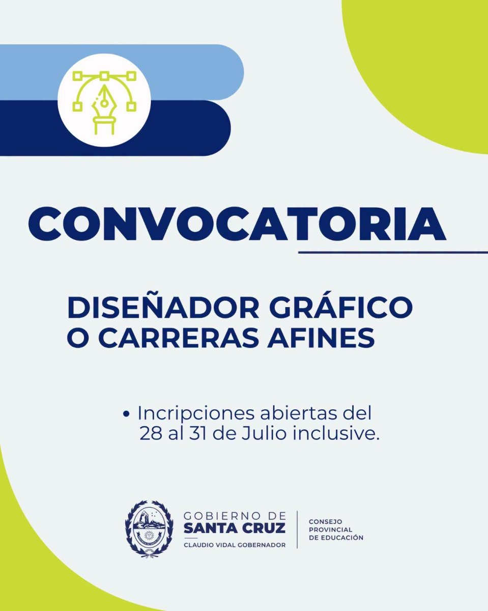 Convocatoria laboral para cubrir puesto de Diseñador Gráfico