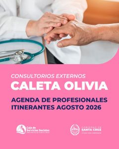 La Caja de Servicios Sociales presentó la agenda de consultorios externos de agosto