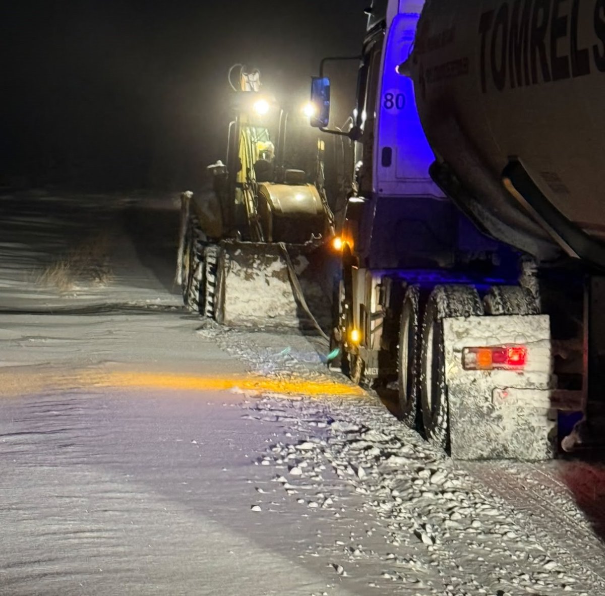 Trabajo conjunto permitió asegurar el abastecimiento de GLP en Lago Posadas pese al temporal de nieve
