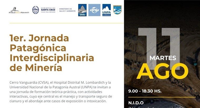 Se realizará la 1.ª Jornada Patagónica Interdisciplinaria de Minería en Puerto San Julián